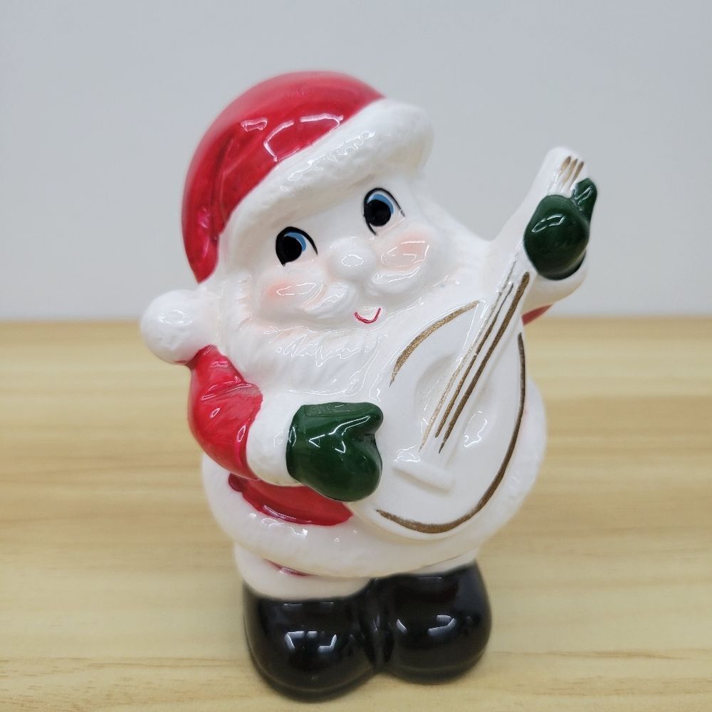 Vintage Musical Santa Figurine